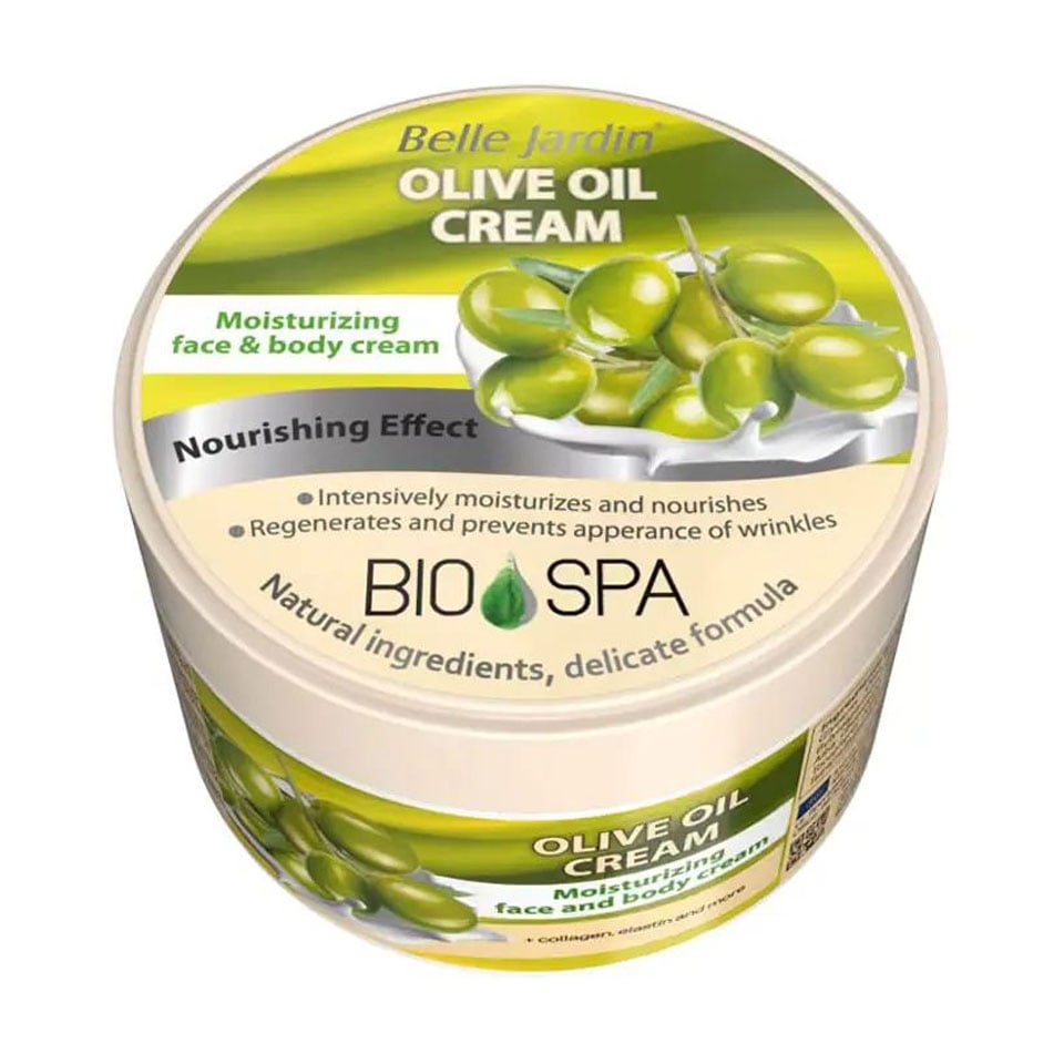Зволожувальний крем для обличчя та тіла Belle Jardin Bio Spa Оливкова олія, 200 мл